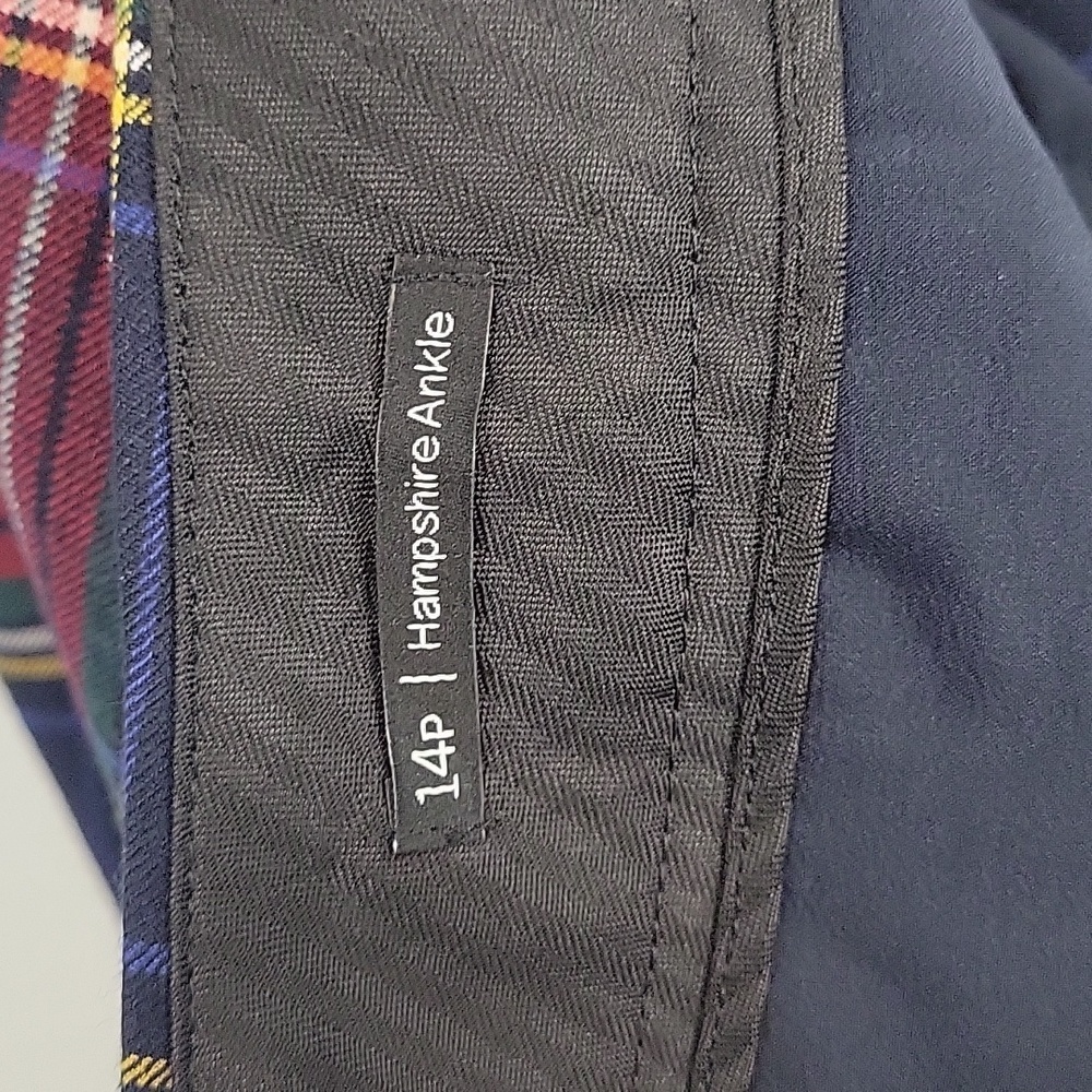 Talbots Plaid Ankle Pants - Red and Blue - Picture 7 of 9